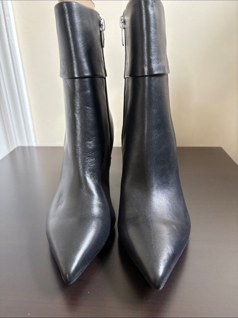 Marc Fisher Gilee Black Pointed Toe Women's Ankle Boots, size 7.5M